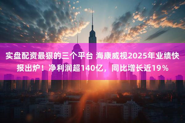 实盘配资最狠的三个平台 海康威视2025年业绩快报出炉！净利润超140亿，同比增长近19％